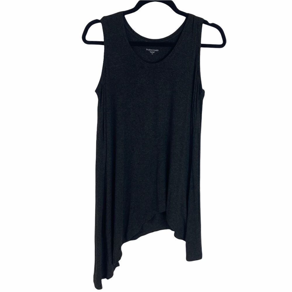 Eileen Fisher Asymetrical Viscose Tank Top Size XS